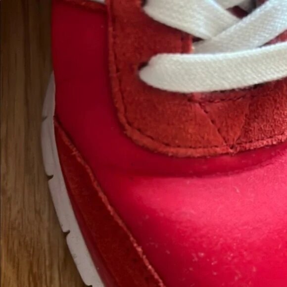 Vionic Red and White Sneakers - Picture 9 of 16